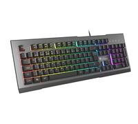 Genesis rhod 500 rgb teclado usb qwerty portugués negro, plata