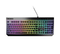 Genesis Rhod 530 - Teclado para juegos RGB, QWERTY de EE. UU., con cable, de formato completo, interruptores de membrana, iluminación RGB con 16,7 millones de colores, anti-ghosting, software macro