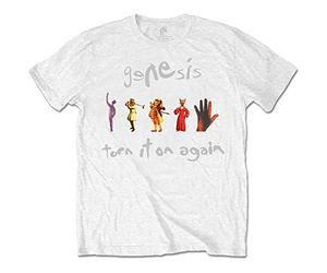 Genesis - T-Shirt # L White Unisex # Turn It on Again