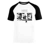 Genesis - The Lamb Lies Down On Broadway Unisex Camiseta De Béisbol Mangas Cortas Hombre Mujer Blanca Negra