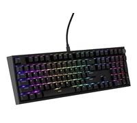Genesis Thor 404 Mechanical Gaming Tastatur, Gateron Yellow Pro Switches, sustitución en caliente, RGB Beleuchtung, Lautstärkerreguler, Anti-Ghosting, QWERTY ANSI Layout, Schwarz