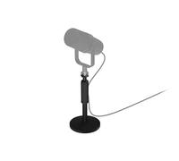Genesis Thulium 350D Soporte de micrófono de mesa - Altura ajustable de 20 a 32 cm, base antideslizante pesada, rosca de 3/8" + adaptador de 5/8", soporte de micrófono de escritorio estable para