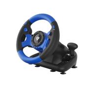 GENESIS SEABORG 350 Negro, Azul USB Volante + Pedales Nintendo Switch, PC, PlayStation 4, Playstation 3, Xbox 360, Xbox One