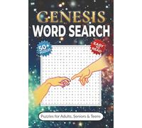 Genesis Word Search Puzzle Book: Word Searches with Easy-to-Read Print about the Bible, God, Faith, Christianity and More | 50+ Puzzles for Adults, Seniors & Teens | Great Gift for Church Goers
