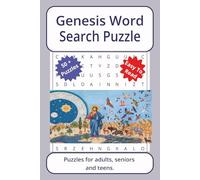 Genesis Word Search Puzzle: Word searches about Genesis, with easy to read print | 6 x 9 inches. 110 pages | 50+ puzzles _ Gifts for Vacations, Holidays. (Therapy Series Word Search Puzzles)