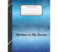 Genetic-Themed Science Composition Notebook with Cute Design: Marbled Bright Blue Journal for Biology, Lab, and Research Notes | Perfect for School, ... Students and Science Lovers (College Ruled)