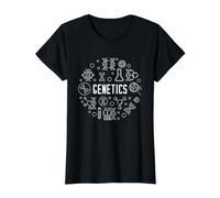 Genética - ADN, Ciencia y Biología para Estudiantes Científicos Camiseta gráfica económica, Mujer, Negro, M
