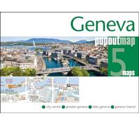Geneva PopOut Map - pocket size, pop up, street map of Geneva