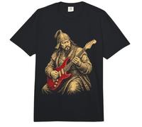 Genghis Khan Rock Guitarra Arte Histórico Comfort Colors Adult Heavyweight T-Shirt