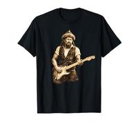 Genghis Khan Tocando la Guitarra eléctrica, una Superestrella de la música Rock Camiseta