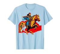 Gengis Kan Camiseta, Hombre, Azul Bebé, XXL