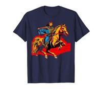Gengis Kan Camiseta, Hombre, Azul Marino, 6XL
