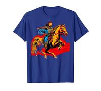Gengis Kan Camiseta, Hombre, Azul Real, XXL