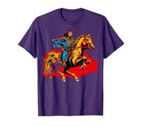 Gengis Kan Camiseta, Hombre, Morado, 3XL