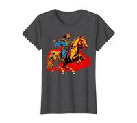 Gengis Kan Camiseta, Mujer, Jaspeado Oscuro, 3XL