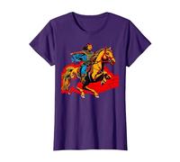 Gengis Kan Camiseta, Mujer, Morado, XS