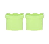 Gengutoo Soporte de batería de 18 V Caja de Almacenamiento de Soporte de Almacenamiento de la Pared Material ABS Resistente Instalación Suave Estructura Estable 2 PCS para