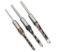 Gengutoo Square Hole Biting Biting Acero Mortising Chisel Herramienta Aprendador de carpintería