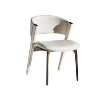 GENHAOSAN Área De Descanso Sillas Italianas de Lujo, Ligeras, for el hogar, mesas y sillas Comedor, cafeterías, restaurantes, taburetes con Respaldo, Hotel Sillón
