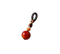 GENHAOSAN Cordones para llaves, cuentas rojas de la suerte, llavero de coche, adornos colgantes, joyería para parejas, accesorios de cuerda de ágata de jade