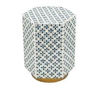 GENHAOSAN Mesa De Café Mesa de Concha Redonda Lujo Hecha a Mano for Sala Estar, Comedor, café, balcón, decoración, sofá Junto a un Lado Creativo Auxiliares Sala De Estar