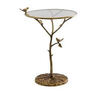 GENHAOSAN Mesa De Café Mesa de té pequeña for balcón, Redonda, Ligera, Lujo, Lateral, for Sala Estar, sofá esquinero, Creativo Auxiliares Sala De Estar