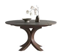 GENHAOSAN Mesa De Comedor Mesa de Comedor retráctil Rock Plate Redonda, Moderna, Sencilla, Cuadrada y Doble propósito, giratoria Plegable Mueble del Salón(135 * 80 * 75cm)
