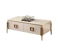 GENHAOSAN Mesas Auxiliares Dormitorio Mesa de Centro de Pizarra, Mueble de Suelo Minimalista, posmoderno, nórdico, pequeña Sala de Estar, Muebles de Madera Maciza Mesas De Centro para Sala De Estar