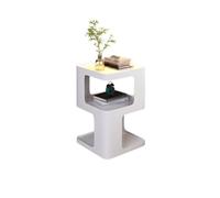 GENHAOSAN Mesita De Noche Mesita de Noche de Hierro Sencilla y Ligera, Moderna, for Sala de Estar, sofá, Dormitorio, mesita de Noche Creativa y Moderna Muebles De Dormitorio(B)