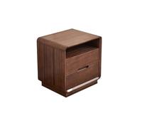GENHAOSAN Mesita De Noche Mesita De Noche De Madera Maciza De Nogal Negro Nórdico, Mesita De Noche Sencilla Y Moderna, Mueble De Almacenamiento For Dormitorio Muebles De Dormitorio