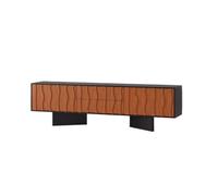 GENHAOSAN Soporte De TV para Dormitorio Mueble Audiovisual Retro Francés De Madera Maciza, Suelo Ondas Altas, TV Mueble del Salón