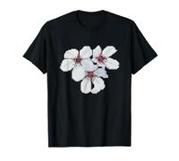 Genial Bonito Cerezo Pétalos Primavera Japón Moderno Sakura Camiseta