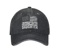 Genial, como mi Hija, Regalos de Gorra de béisbol Sun, Día del Padre, Ropa Urbana para Hombres, Gorra de Camionero Lavada para Adultos, Gorras de béisbol Regalo de cumpleaños