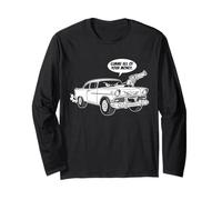 Genial Dibujo Animado con diseño de 56 Muscle Car, Dame Todo tu Dinero Manga Larga