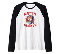 Genial Dragón Comiendo Ramen De Dibujos Animados Ramen Hunter Noodle Lover Camiseta Manga Raglan