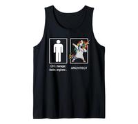 Genial idea de regalo de arquitectura de unicornio. Camiseta sin Mangas