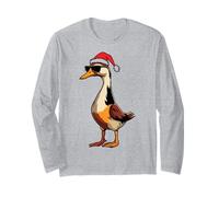 Genial Indian Runner Duck, Navidad, Navidad, Divertido Amante de los Animales Manga Larga