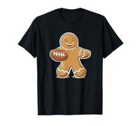 Genial Jugador de Pan de Jengibre con Disfraz de fútbol Americano Camiseta