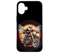 Genial motorista con alas para los amantes del águila y la libertad Carcasa para iPhone 16 Plus