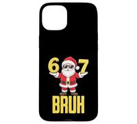 Genial Navidad Santa Six Seven Brush, Divertida Navidad para niños Carcasa para iPhone 15 Plus