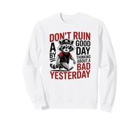 Genial Raccoon Diciendo Que No Arruines Un Buen Día Sudadera