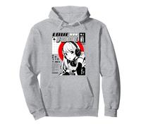 Geniales vibraciones de anime japonés: estilo de arte y moda del manga urbano Sudadera con Capucha