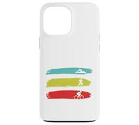 GenialTriatleta Triatlón Deportes Nadador Corre Ciclista Carcasa para iPhone 13 Pro MAX