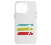 GenialTriatleta Triatlón Deportes Nadador Corre Ciclista Carcasa para iPhone 14 Pro MAX