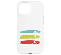 GenialTriatleta Triatlón Deportes Nadador Corre Ciclista Carcasa para iPhone 15