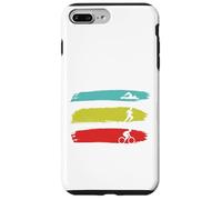 GenialTriatleta Triatlón Deportes Nadador Corre Ciclista Carcasa para iPhone 7 Plus/8 Plus