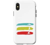 GenialTriatleta Triatlón Deportes Nadador Corre Ciclista Carcasa para iPhone X/XS