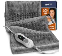 GENIANI Almohadilla térmica XXL de 18 x 26 pulgadas para aliviar el dolor de espalda y calambres, apagado automático, lavable a máquina, almohadilla térmica, regalos de vacaciones para mujeres
