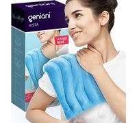 GENIANI Almohadillas térmicas para microondas para calambres de 8 x 17 pulgadas, almohadilla térmica inalámbrica para microondas para cuello y hombros, rodilla, músculos, articulaciones, dolor de