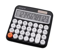 GENIE 612 BK - Calculadora de Escritorio de 12 dígitos con Doble Potencia (Solar
